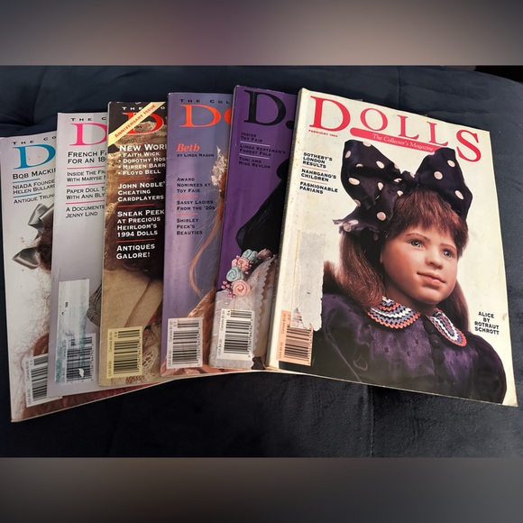 Vintage Doll Magazines Collection 1993 6 Issues in Excellent Condition